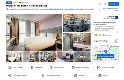 Hotelübernachtung abzugeben