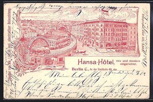Lithographie berlin hansa - lithographie, berlin,